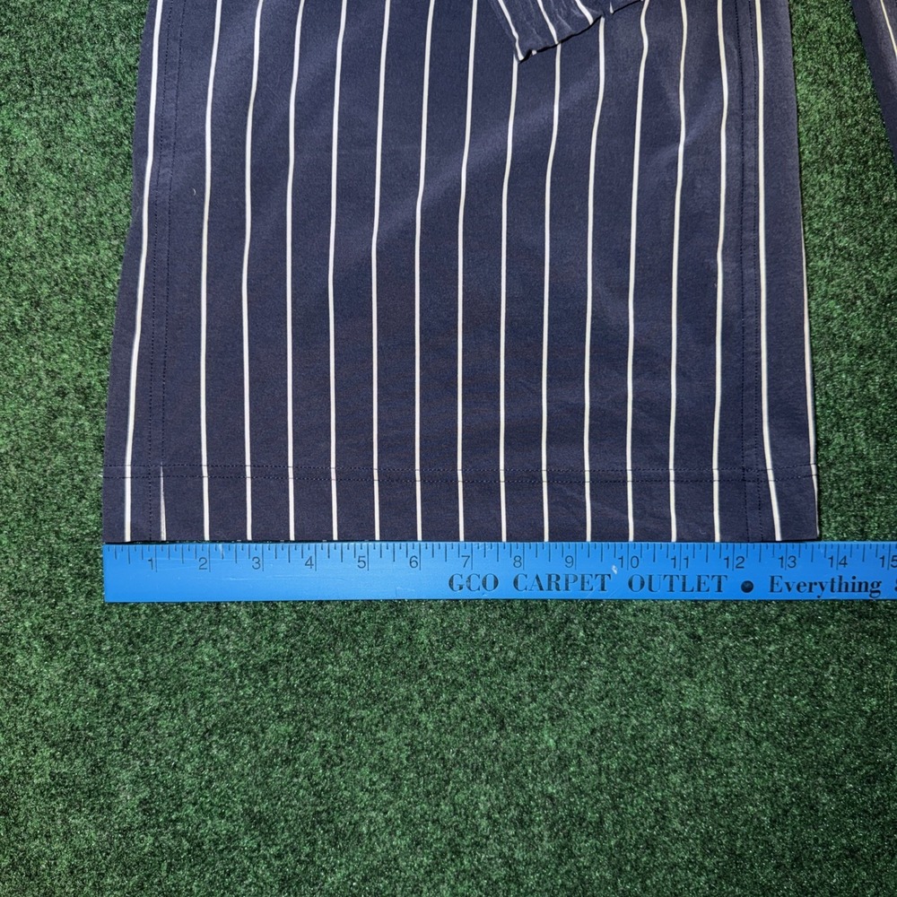 Lululemon Blue White Striped Trouser Dress Pants Women's Small Wide Leg - Picture 7 of 7